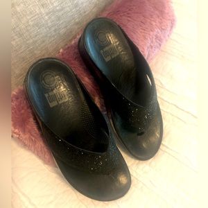 Fitflop Black Crystaline Wedge